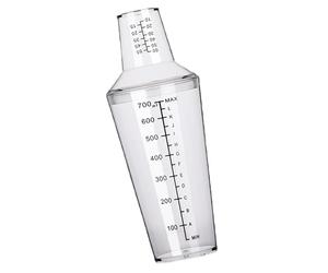 Duokon Ensemble Shaker à Cocktail, Shaker de Barman PC 700 Ml avec Marques d'échelle, Outil de Mélange 2 Pièces pour Boissons Martini, Magasin de thé à Bulles et Usage Domestique, Simple Poignée à