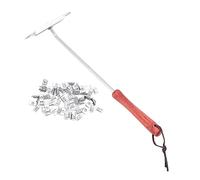 Duokon Fer à Marquer pour Barbecue, Marque à Viande en Acier Inoxydable avec Lettres Interchangeables, Long Manche en Bois, Changement de Lettre Facile pour Steaks, Hamburgers, Poulet à la Maison,