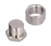 Duokon Kit de Soudure pour Bouchon de Capteur O2 M18 X 1,5, écrou en Fer é, Résistant à la Corrosion et à L'usure, pour Blocage des Sorties D'échappement, Downpipes, Collecteurs