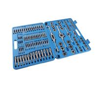 Duokon Kit de Taraudage et Filière Métrique, 110 Pièces M2-M18 en Acier au | Porte-clés à Molette Réglable, pour Tarauder écrous et boulons. Comprend 35 Filières et 70 Tarauds, avec Deux Porte-tarauds