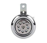 Duokon klaxon de moto universel, étanche 110dB fort 12V 85mm avec cornes de couverture chromées en nid d'abeille kit bruyant