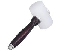 Duokon Marteau à Découper le Cuir en Nylon avec Manche en Bois pour | Manche en Bois de Santal Massif, Absorption du Rebond, Longueur de 7,5 Pouces, pour Couper et Poinçonner