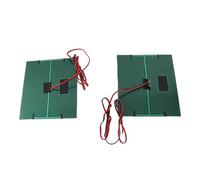 Duokon Panneau Solaire en Polysilicium 2,5W 5V 500mA, 130x150mm, 2 Pièces avec Câble de 100cm pour Projets et Expériences