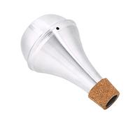Duokon Sourdine de Trompette en Alliage d'aluminium avec Bandes de Liège, Réduction du Son Silencieuse, Ton Clair pour la Pratique à Domicile, échauffement et Mélange pour les Trompettistes