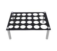 Duokon Support de Pièce d'échecs, Support de Moulage en Acrylique avec 24 Trous et Quatre Piliers, 1 Panneau 4 Tiges, Emplacements Multi-tailles pour Bricolage, Moule en Silicone, Utilisation