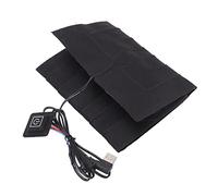 Duokon Tapis Chauffant électrique USB, Tissu Chauffant électrique en Coton Polyester, 3 Réglages de Chaleur 86 à 122 F, Coussin Flexible Lavable pour Voyage, Bureau, Extérieur, Genou, Cou, Taille