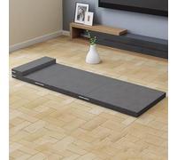 DUOLEH Matelas Pliable en Mousse à mémoire de Forme à Trois Plis - Lit d'invités avec Housse Amovible et Lavable, canapé futon Portable pour Voyage, Camping, caravanes (200 x 70 x 10 cm, Gris foncé)