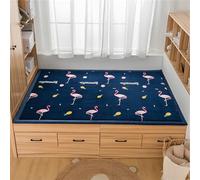 DUOLEH Tapis doux et moelleux - Tapis d'éveil à poils courts - Ne perd pas ses poils - Antidérapant - Pour dortoir d'enfant (180 x 200 cm, style 7)