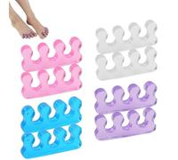 Duoleimi 8pcs Séparateurs D'orteils Pédicure, Écarteur Orteil, Séparateur Orteil Lavable Réutilisable, Écarteurs pour Vernis à Ongles, Toe Spacer