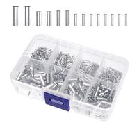 Duoleimi Lot de 600 embouts de câble non isolés de 0,5 à 6 mm² pour les connexions de fil, avec assortiment de 7 tailles et douilles à sertir, embouts de câble en cuivre pour une connexion stable.