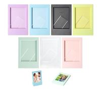 Duoleimi Lot de 7 mini cadres photo Polaroid - Pour Instax Mini - 8,1 cm - Colorés - Pour 90 films instantanés Fujifilm Instax Mini