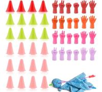 Duoleimi Pack de 48 Bouchons pour Aiguilles à Tricoter - Accessoires de Tricot, Bouchons pour Aiguilles Doubles, Bouchons pour Aiguilles à Tricoter, Multicolores, 3 Tailles.