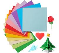 Duoleimi Set de Papier Origami, 200 Feuilles, 20 x 20 cm, 70 g/m², Papier Pliable pour Bricolage en 20 Couleurs, carré, Grand Papier pour Enfants et Adultes.