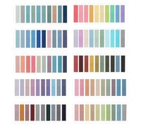 Duoleimi Sticky Notes Lot de 2000 bandes adhésives, 10 styles, pour index - Transparent - Avec règle, marque-pages - Notes autocollantes - Petites notes adhésives