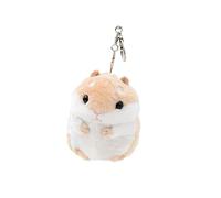 Duoleleen Porte-clés mignon en forme de hamster en forme d'animal pour filles, garçons, femmes, enfants