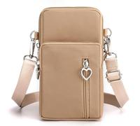 DuoLmi Sacs à bandoulière pour femmes, imperméables, sac poignet avec fermeture éclair, petit sac à bandoulière compatible avec iPhone 15 Pro Max/15/14/13/12/11, Samsung Galaxy S23 S22, Large