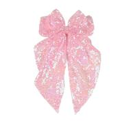 DuomaiJJ Accessoires Cheveux Enfants Paquet De 2 Filles À Paillettes Surdimensionnées La Coiffure Arc Ruban Fête Épingle Cheveux-Rose