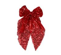 DuomaiJJ Accessoires Cheveux Enfants Paquet De 2 Filles À Paillettes Surdimensionnées La Coiffure Arc Ruban Fête Épingle Cheveux-Rouge