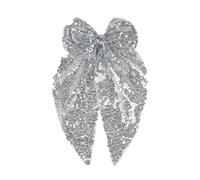 DuomaiJJ Accessoires Cheveux Enfants Paquet De 2 Filles À Paillettes Surdimensionnées La Coiffure Arc Ruban Fête Épingle Cheveux-Argent