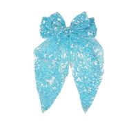 DuomaiJJ Accessoires Cheveux Enfants Paquet De 2 Filles À Paillettes Surdimensionnées La Coiffure Arc Ruban Fête Épingle Cheveux-Bleu Clair