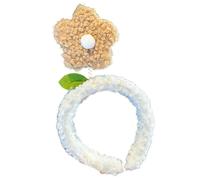 DuomaiJJ Accessoires Cheveux Enfants Paquet De 3 Fleurs Chenille Mignon Bandeau Banquette Vert Coiffeur en Épingle À Cheveux-Kaki