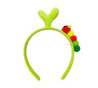 DuomaiJJ Accessoires Cheveux Enfants Paquet De 3 Fleurs Chenille Mignon Bandeau Banquette Vert Coiffeur en Épingle À Cheveux-1
