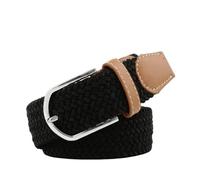 DuomaiJJ Ceinture Homme Version Étendue De La Tissée Élastique Décontractée Et Élégante pour Hommes-noir-120 Cm