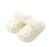 DuomaiJJ Chaussons Femme Pantons De Coton d'hiver Amovibles pour Maison De Coton Imperméable À La Maison Intérieure-blanc-36-37