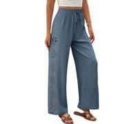 DuomaiJJ Pantalon Femme Découpé Décontracté Taille Haute De Couleur Unie À La Mode pour L'été Et L'automne