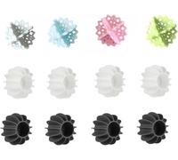 duomaoyi Lot de 12 boules à linge colorées, réutilisables, anti-enchevêtrement, respectueuses de l'environnement, améliorant le pouvoir de nettoyage de la machine à laver