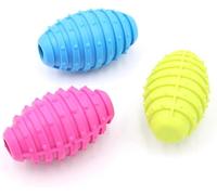 duomaoyi Lot de 3 jouets en caoutchouc anti-morsure pour chien, nettoyage des dents et mastication, fournitures pour animaux de compagnie pour chiots et chatons