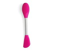 duomaoyi Pinceaux en silicone, brosse à double extrémité en silicone pour masque facial, brosse de nettoyage du visage, masques faciaux doux de qualité supérieure, outil d'application pour crème