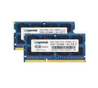 DUOMEIQI DDR3 1600MHz PC3L 12800S 8Go Kit (2x4Go) 2RX8 1.35V CL11 204-pin SODIMM Mémoire RAM