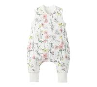 Duomiaomiao Gigoteuse avec pieds - 100 % coton - Tog 1,5 - Gigoteuse avec jambes pour toute l'année - Pour garçons et filles de 2 à 3 ans, garçons et filles - Fleurs