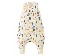 Duomiaomiao Gigoteuse pour bébé avec jambes 2,5 Tog - Gigoteuse chaude avec pieds - 100 % coton - Couverture portable pour tout-petits de 12 à 24 mois - Panda