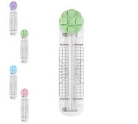 Duomiluo 4 in 1 Paper Cutter, 4-in-1 Multi-Function Paper Trimmer, Equipped with Straight, Wavy, Perforation and Crease Blade, for Daily Manual and Office Use (Green)