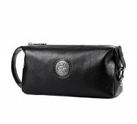 DUOMIYX Portefeuille Long Hommes Fashion Lion Head Emblem Sac d'embrayage De Grande Capacité