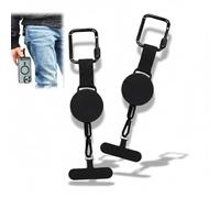 Duon shop12 2 Cordons Rétractables de Sécurité Antivol pour Téléphone Portable avec Mousquetons - Attache Téléphone Ski/Cyclisme/Escalade - Accessoires Téléphone Portable