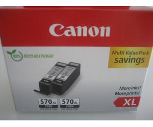 Duopack 2X PGBK-570XL CANON MG5750 ENCRE NOIRE HC 0318C007 Nr.570XL PG-570XL