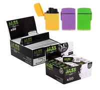 DuoPack Box Jass Slim Black + Box Filtres Cartons Jass 20mm + 3 Briquets Tempête