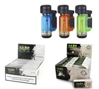 DuoPack Box Jass Slim + Box Filtres Cartons Jass 20mm + 3 Briquets Tempête