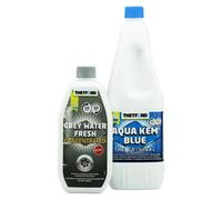 Duopack Liquide Toilette Camping-Car 2 L et Nettoyant Eaux Grises 0,78 L