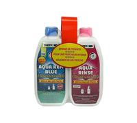 Duopack Liquide Toilette Chimique 0,78L Aqua Kem + 0,75L Aqua Rinse