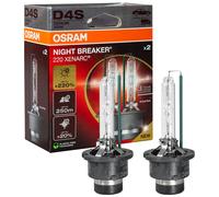 Duopack OSRAM D4S Xenarc Nuit Breaker 220 Jusqu'À +220% 4400 K Modèle 2024/25