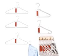 DUOPAI Cintres Pliables en Deux, Cintres de Chemise Portables, Cintres pour Costumes - Cintre Pliable, Organiseur Léger à Suspendre, Cintres Peu Encombrants, Intres de Pliables Voyage (5pcs)
