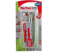 fischer - Cheville tous matériaux DuoPower 14x70 avec vis/Blister de 2