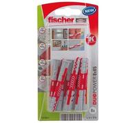 Fischer Befestigungssysteme Chevilles universelles DUOPOWER Ø8 x 65 mm Blister de 8