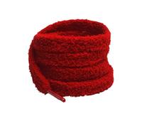 Duories 2 Paar-8mm Plüsch Schnürsenkel,Ersatz-Schnürsenkel,Breit Schnürsenkel falch reißfeste Schuhbänder,für Sportschuhe,Segeltuchschuhe,Basketballschuhe,Herrenschuhen,Damenschuhen,Rot,140cm