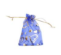 Duories 30pcs Couleur Organza Sachets Pochette Cadeau en Organza,13x18cm Organza Gift Bags avec Cordon Sachets en Organza Sac à Bijoux pour Lavande Faveur de Marriage Noël Bonbons Cadeaux,Bleu Foncé