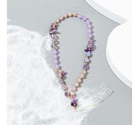 Duories Cordon Telephone Portable,Bijoux de Telephone,dragonne Telephone Portable,Longe de téléphone Portable,1 pièce Anti-Perte étui de téléphone Portable Pendentif Pendentif chaîne,Mauve